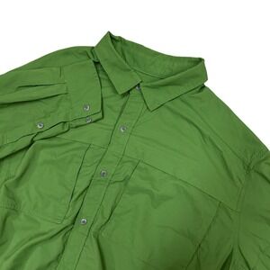 REI Co-op Sahara Shirt Mens XXL Green Outdoor Gorpcore Vented Fishing Outdoor